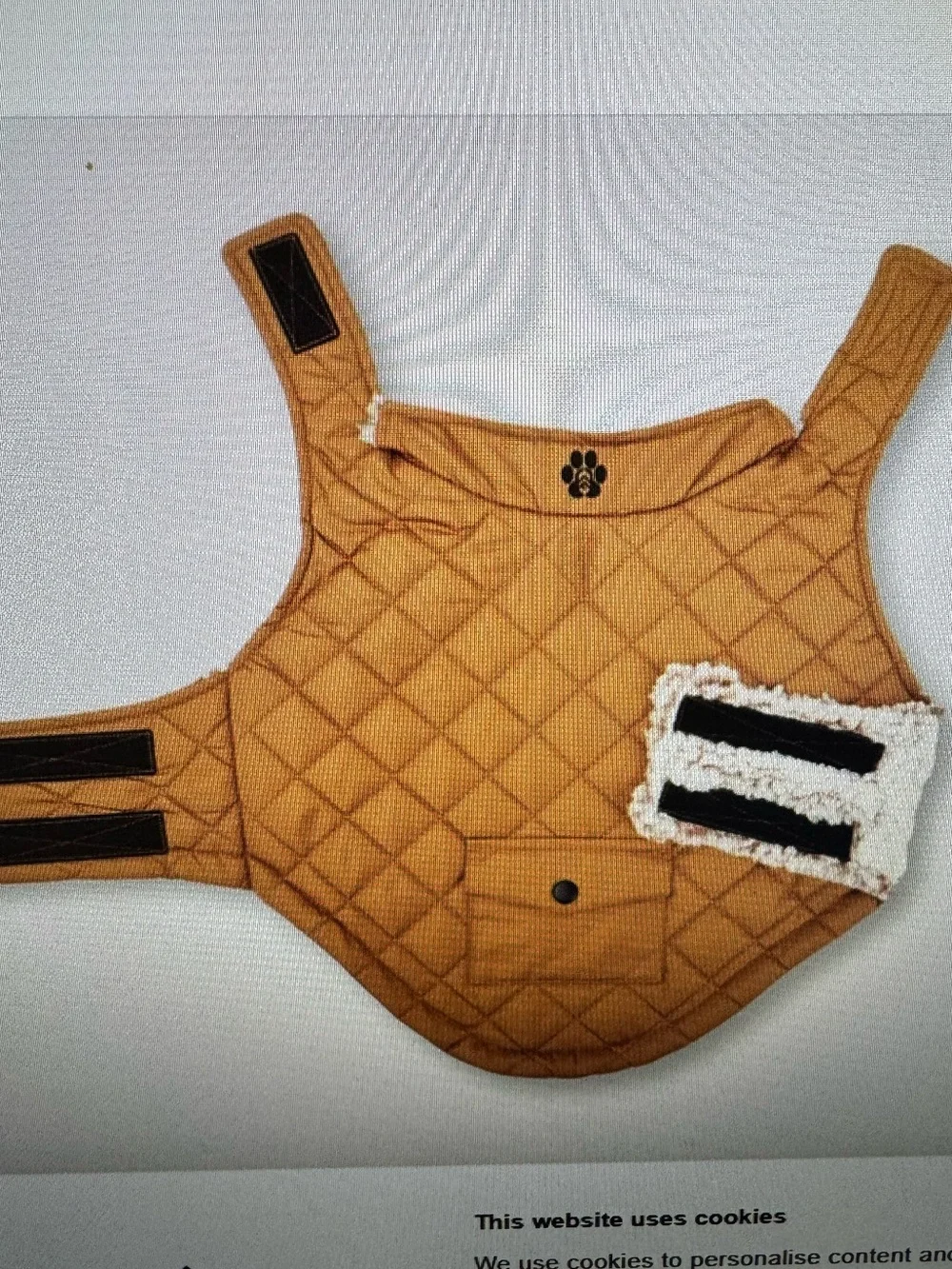 Free Country Quilted Dog Jacket - Tan Brown Sherpa lined
